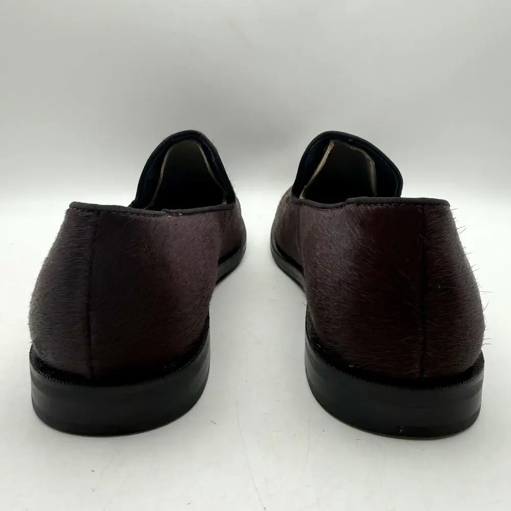 Sperry Mens Overlook Smoking Slipper Loafers Size 8 Brown Slip On Anchor NWOB